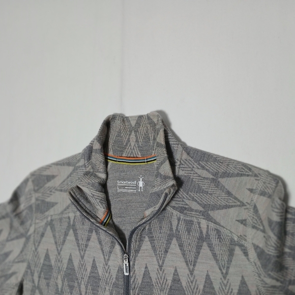 Smartwool Ladies  Classic  Thermal 1/4 Zip Pull Over Sweater. Size L - Picture 8 of 11